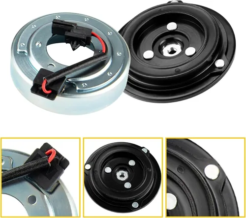 Miniatura 2 de 58544 Kit de embrague de compresor A/C de repuesto para Rogue 2008-2014 Rogue Select 2014-2014, kit de embrague de compresor de CA bobina de polea