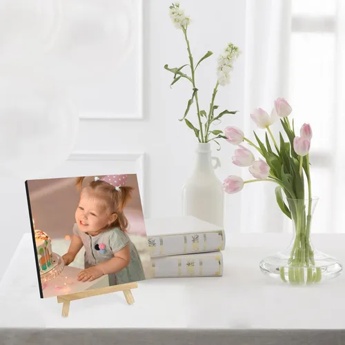 Miniatura 5 de Marco de fotos personalizado con soporte, impresión de imagen personalizada, regalos de fotos personalizados para decoración del hogar, exhibición