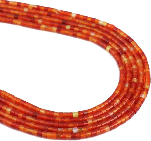 Miniatura 12 de BEADIA Cuentas Espaciadoras de Jade Amarillo Natural en Forma de Tapa, Cuentas Semipreciosas Sueltas para Hacer Joyas con Encuadernación, 4mmx2mm