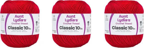 Miniatura 12 de Aunt Lydia Classic Crochet - 3 unidades de 350y/1,049.9 ft - Natural