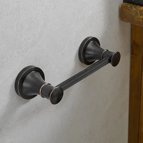 Miniatura 2 de Hoimpro Soporte de Papel Higiénico Montado en Pared Resistente a la Oxidación Accesorios de Baño para Rollo de Papel, Acabado de Bronce Aceitado