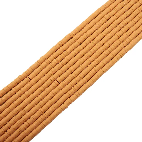 Miniatura 34 de FASHEWELRY 12 hebras de cuentas de arcilla polimérica de 0.236 pulgadas (0.236 in) hechas a mano de arcilla Heishi, cuentas espaciadoras de arcilla