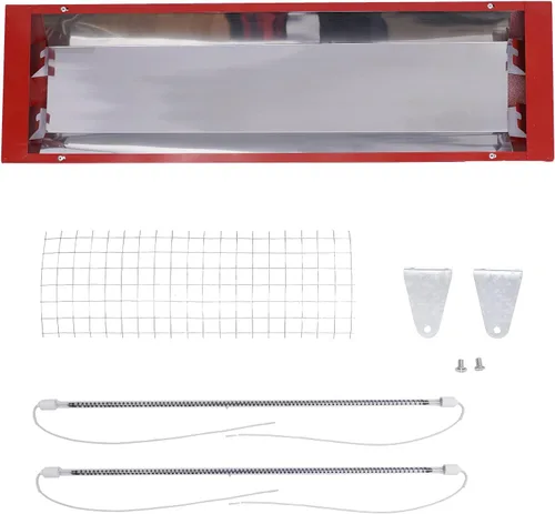 Miniatura 6 de TFCFL 2 lámparas de curado de pintura infrarroja para hornear, 1 juego de lámpara de calentador de 2000 W 110 V para cabinas de pulverización