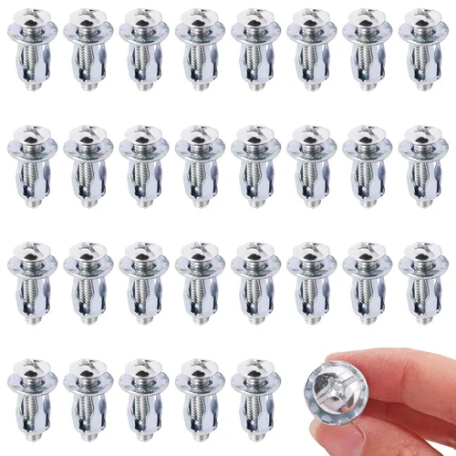 Miniatura 16 de Anclajes de Pared Huecos con Tornillos de Servicio Pesado, Pernos Molly de Acero al Carbono Galvanizado en Zinc Anclajes de Pared para Paneles