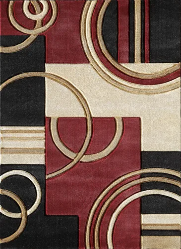 Miniatura 2 de GLORY RUGS Alfombra de área moderna, suave, tallada a mano, contemporánea, con textura esponjosa de primera calidad para interiores, sala de estar