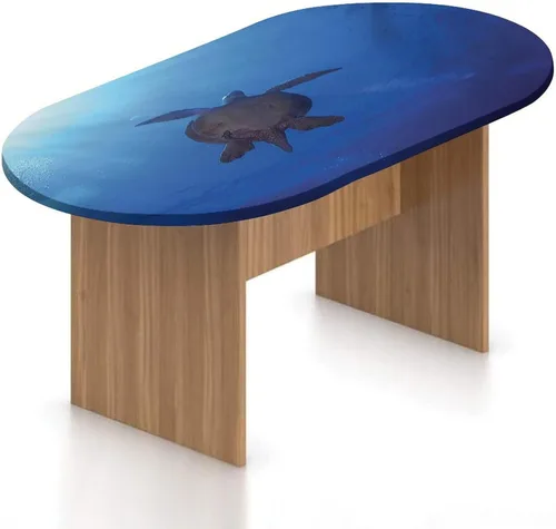 Miniatura 21 de XISUNYA Mantel ovalado ajustable para mesa de patio, poliéster elástico en el océano, mantel ajustable con estampado de tranquilidad para temporada