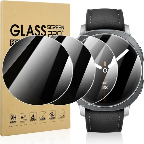 Miniatura 17 de Suoman Paquete de 4 protectores de pantalla de vidrio templado para Samsung Galaxy Watch 4 Classic de 1.81 pulgadas (1.811 in) para Galaxy Watch 4