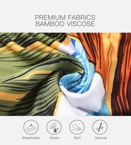 Miniatura 4 de Calzoncillos tipo bóxer para hombre, de viscosa de bambú, suave, cómodo, paquete múltiple