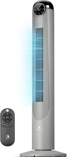 Miniatura 12 de Antarctic Star T36 Tower Fan-36 Inch, Bladeless Oscillating Fan with Remote, 6 Speeds & 4 Modes, LED Display, 9H Timer, Quiet Floor Standing Fan for