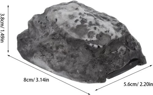 Miniatura 2 de Holibanna Ocultador de llaves de roca falsa – Ocultar una llave de repuesto – Piedra de imitación de resina realista resistente a la intemperie caja