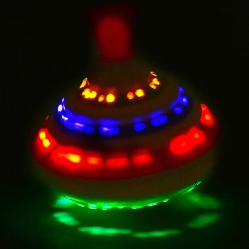 Miniatura 2 de Toyvian Juguete giratorio de música con luz LED giratoria, giroscopios, juguete para Pascua, cumpleaños, escuela, fiesta, recuerdo de juguete