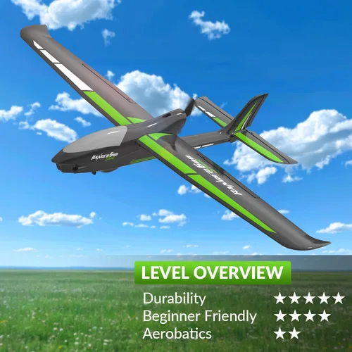 Miniatura 9 de VOLANTEXRC - Avión RC de nueva versión, avión de control remoto para adultos, avión RC de 4 canales con construcción de espuma duradera, 3 modos