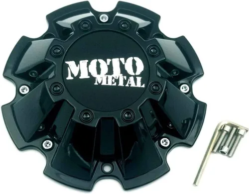 Miniatura 2 de WheelPros 4 Pack M793BK01 Tapa de metal Moto M-793 negra para centro de rueda