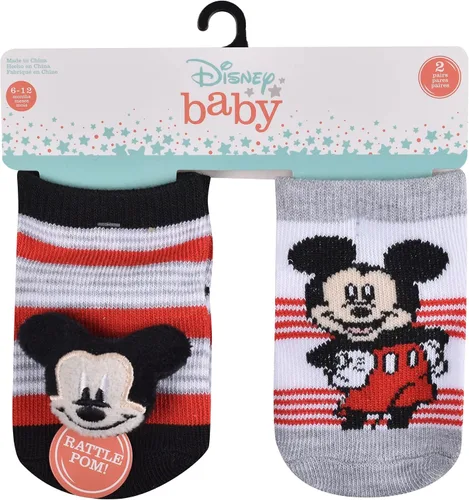 Miniatura 2 de Mickey Mouse Paquete múltiple de calcetines de cuarto de bebé para niños