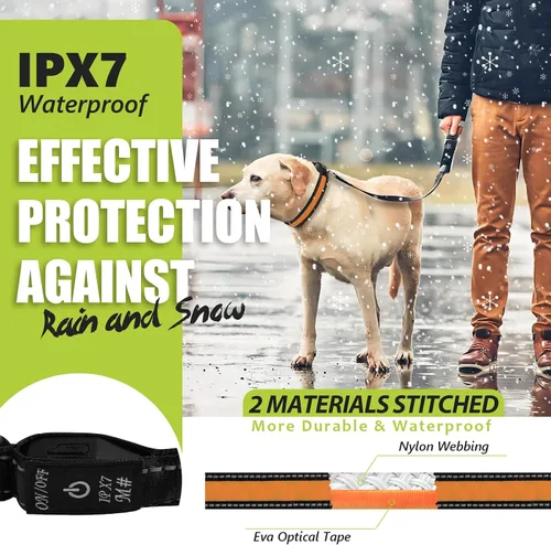 Miniatura 4 de Collares de perro iluminados recargables, collar de perro que brilla en la oscuridad, impermeable, collares de perro con luces LED intermitentes