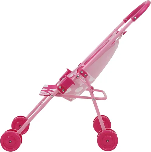 Miniatura 8 de Peppa Pig: Juego de 19 piezas para muñecas Sleep N' Play, color rosa y blanco, para viajes, alimentación, incluye medio cochecito plegable, gorila