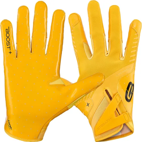 Miniatura 17 de Guantes de fútbol Grip Boost - Tecnología Stealth 6.0 Boost Plus adhesiva sólida - Guantes de fútbol para receptores amplios, tallas para hombres
