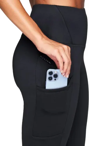 Miniatura 3 de Avalanche Leggings de cintura alta con forro polar y bolsillo con cremallera para mujer