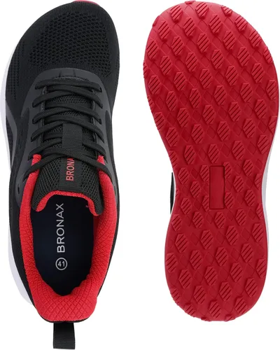 Miniatura 3 de BRONAX Tenis de correr anchos y acolchados para hombre, puntera ancha, suela de goma