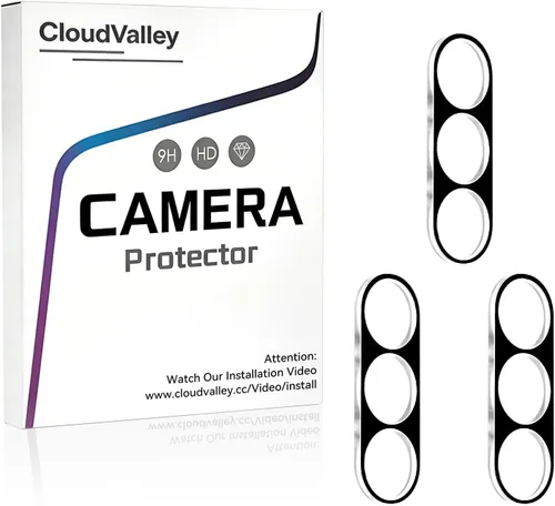 Miniatura 8 de CloudValley Paquete de 3 protectores de lente de cámara para Samsung Galaxy S26, cubierta de lente de vidrio templado 9H, antiarañazos y funda