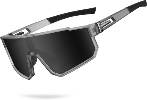 Miniatura 21 de Gafas de sol deportivas para niños, polarizadas, con protección UV400, para niños y niñas, para béisbol, softbol, ciclismo Lentes rojas con montura