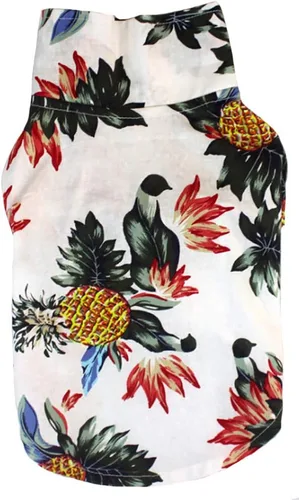 Miniatura 27 de Camisa hawaiana para perro, chaleco de playa de verano, ropa de manga corta, camiseta floral, tops hawaianos, chaquetas para perros, razas y gatos