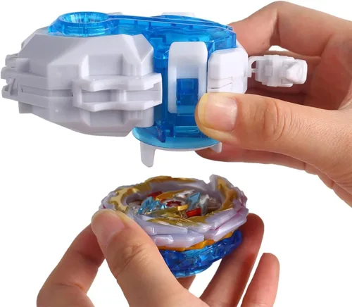 Miniatura 5 de Battling Tops B-184, Lanzador bidireccional con sistema de capas DB Pull-Wire (Azure)
