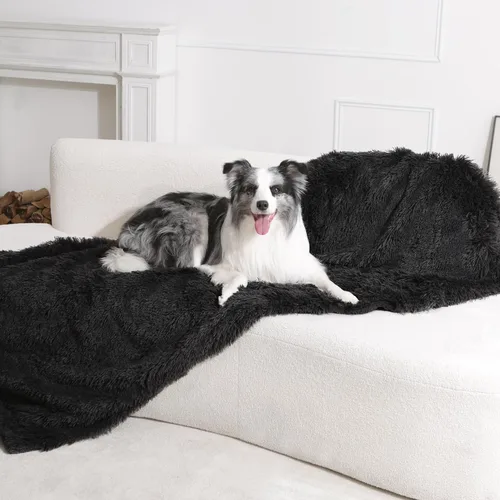 Miniatura 10 de gogobunny Manta impermeable para perros para perros grandes, gatos, cachorros, manta reversible de piel sintética para mascotas, lavable, protección