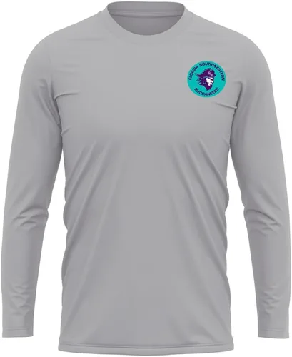 Miniatura 373 de Camisa deportiva de manga larga oficial de la NCAA Collegiate para hombre, con logotipo en el pecho izquierdo, colección Athletic Heather