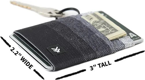 Miniatura 2 de Thread Wallets - Cartera minimalista delgada con bolsillo frontal para tarjetas de crédito