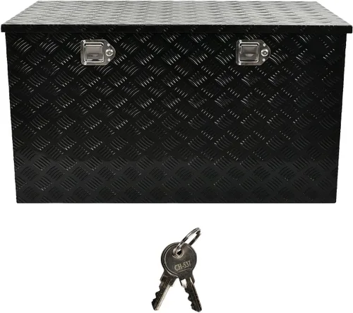 Miniatura 17 de Caja de herramientas de aluminio de 60 pulgadas para camión, caja de pecho de remolque, organizador de almacenamiento bajo la carrocería