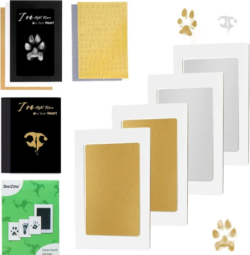 Miniatura 20 de DeerZone Kit de impresión de huellas sin tinta, kit de impresión de huellas de perro, kit de impresión de nariz de perro, almohadillas de tinta