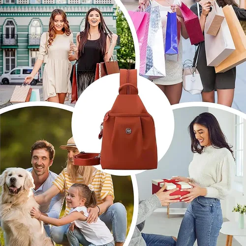 Miniatura 2 de Bolsa de viaje impermeable de 2 vías, nueva bolsa de mano 3 en 1 con Oxford impermeable, bolsa cruzada antirrobo de viaje para mujer