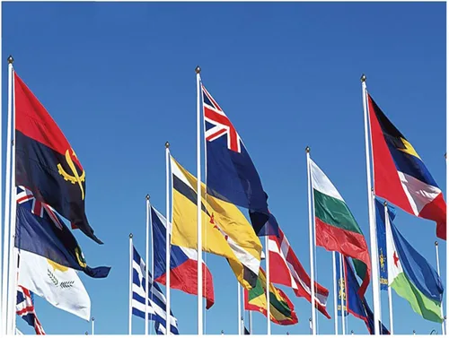 Miniatura 6 de Bandera nacional de Uruguay de fibra de poliéster de 3 x 5 pies, colores brillantes y bandera anti-ultravioleta que se desvanece bandera