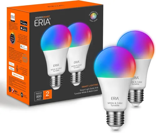 Miniatura 7 de ERIA Bombillas inteligentes, A19 ZigBee, blanco sintonizable de 800 lúmenes, funciona con Hue*, SmartThings, HA, Amazon Echo (4.ª generación)