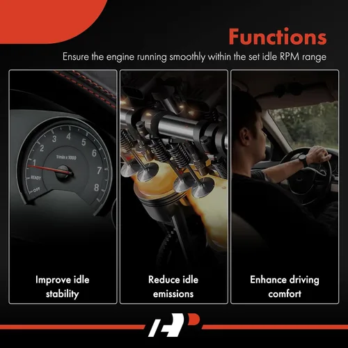 Miniatura 6 de A-Premium Válvula de control de aire de ralentí de inyección de combustible compatible con Suzuki Aerio 2002-2003, Esteem 1999-2002, Sidekick