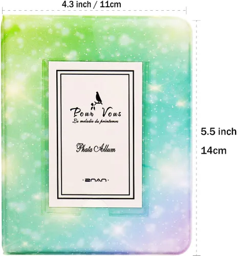 Miniatura 2 de BigTrend - Álbum de películas de papel fotográfico de 2 x 3 pulgadas para cámara Fujifilm Instax Mini, Polaroid Snap, Z2300, cámaras instantáneas