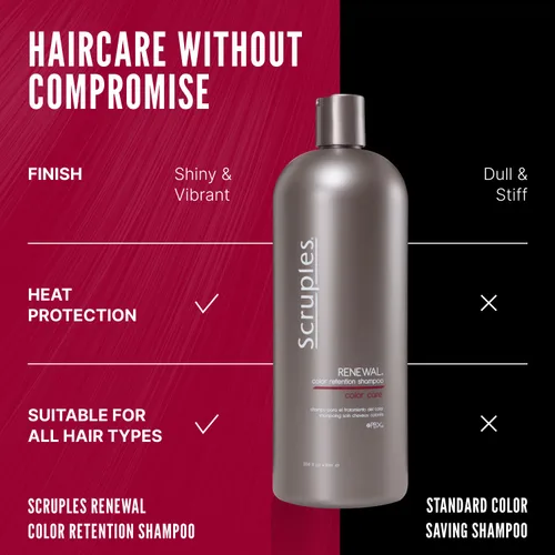 Miniatura 5 de Scruples Color Renewal - Champú suave – Mantiene la salud del cabello sin despojar el color – Fórmulas establecidas y confiables para el brillo