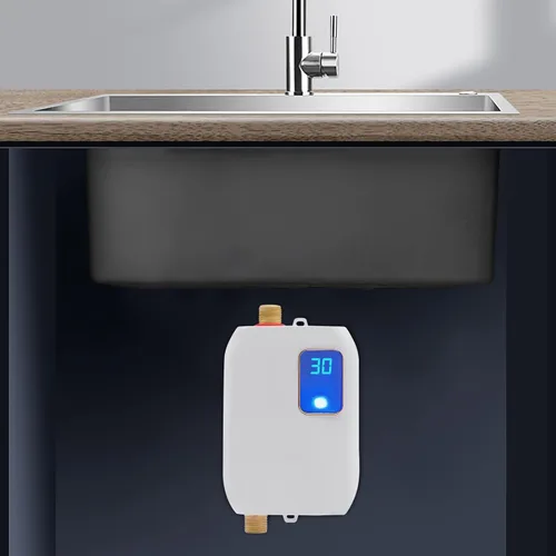Miniatura 8 de DHBREK Calentador de agua eléctrico sin tanque 110 V 3000 W a pedido Calentador de agua caliente sin fin para el hogar, cocina, baño, temperatura