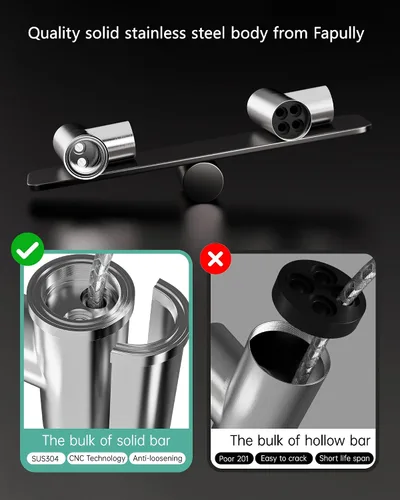 Miniatura 6 de Fapully - Grifo de fregadero de cocina comercial extraíble con espray níquel cepillado
