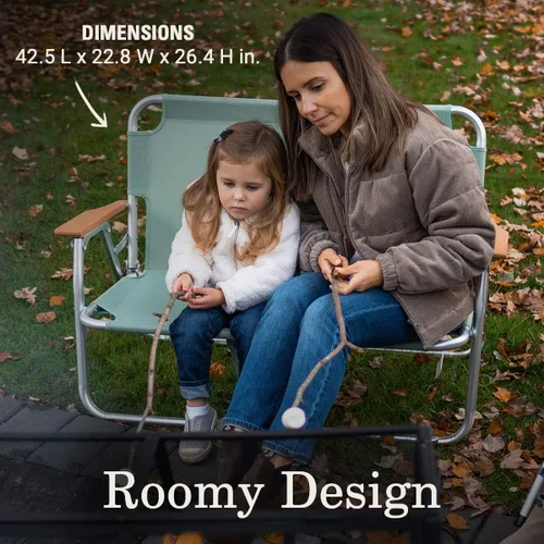 Miniatura 3 de Coleman Living Collection Banco Premium para Exteriores, Banco Plegable Ligero con Asientos para 2 Personas, Soporta hasta 450 libras, Ideal