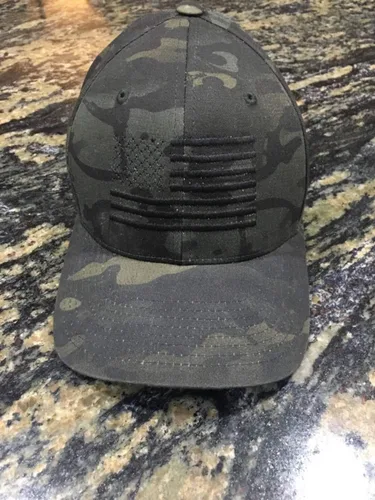 Miniatura 3 de Eagle Six Gear Multicam American Flag Flexfit Sombrero para hombre, Negro