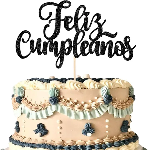 Miniatura 16 de Paquete de 41 decoraciones para tartas de cumpleaños con guitarra, cactus y burro, palillos de pimienta para fiesta mexicana, temática de baby