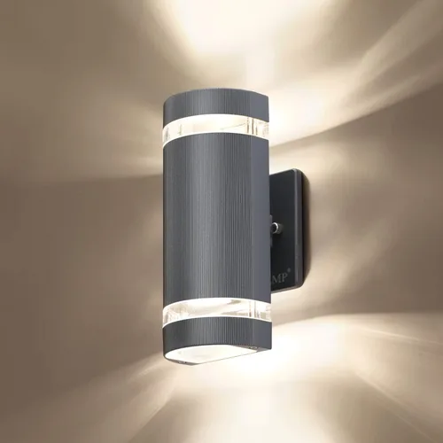 Miniatura 10 de Luces LED de pared para exteriores, arriba y abajo., Negro