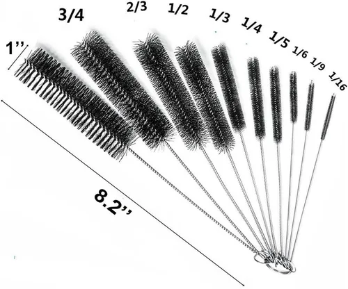 Miniatura 2 de Eboot 10 cepillos de limpieza de tubos de 8.2 pulgadas, cepillo limpiador de nailon para fregadero, cepillos de limpieza de tuberías de drenaje