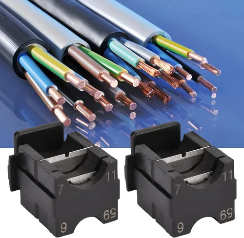 Miniatura 5 de Pelacables universales de 2 piezas, casete de cuchilla de repuesto para herramienta de pelado todo en uno, pelacables multifuncional, módulo