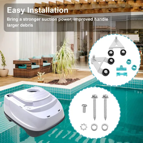 Miniatura 5 de AXV621DAT - Kit universal de turbina con marco A, compatible con Hayward Aquabug Navigator Pro Wanda The Whale Diver Dave Poolvac XL Pool Vac