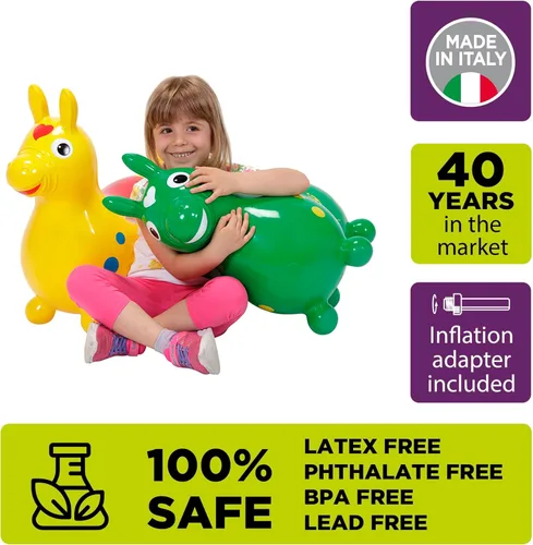 Miniatura 3 de GYMNIC Rody Bounce Horse Amarillo