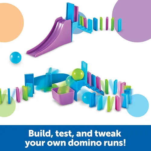Miniatura 2 de Learning Resources STEM Explorers Domino Action - 59 piezas, juguetes STEM para niños de 5 años en adelante, dominó para niños