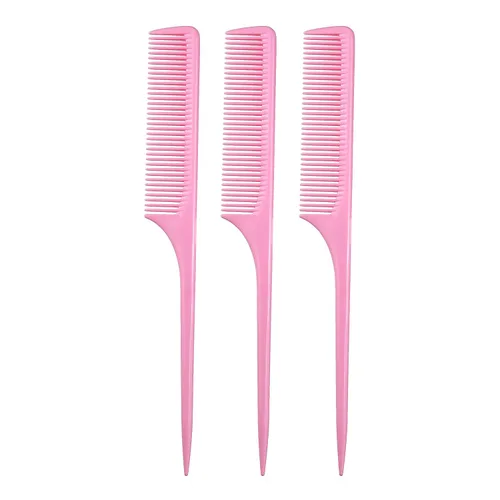 Miniatura 10 de Allegro Combs Peines de cola de rata XL 61 XL, peine de dientes anchos, desenredante, pelo grueso, peinetas de separación de espalda gruesa, peines